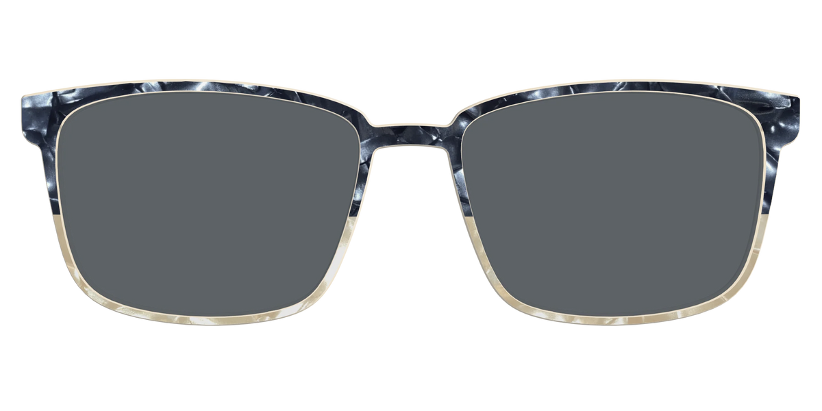 The Polarized Navy to Taupe Pearl Split Sun Top