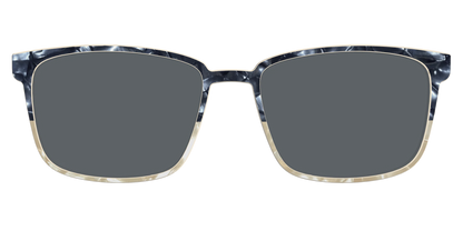 The Polarized Navy to Taupe Pearl Split Sun Top