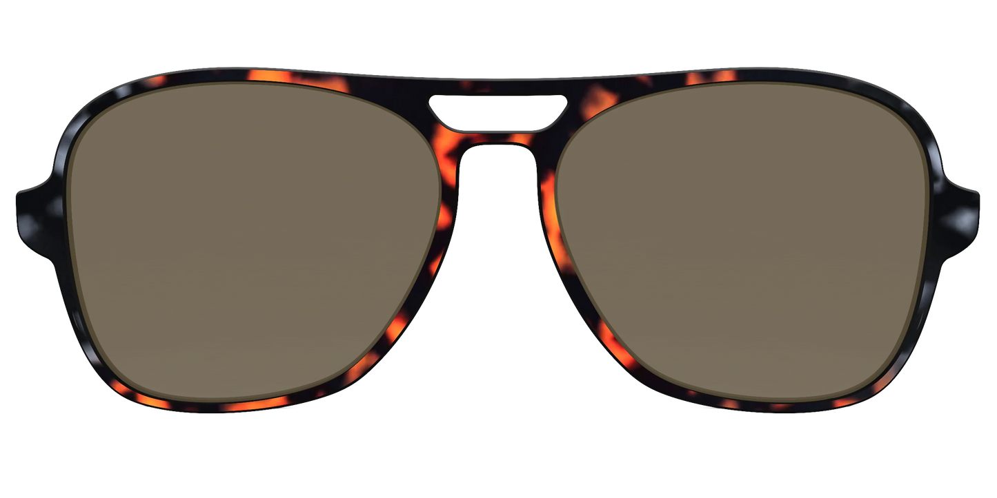 The Polarized Gray & Amber Tortoise Sun Top