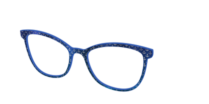 The Blue Shimmer with Silver Foil Anchors
