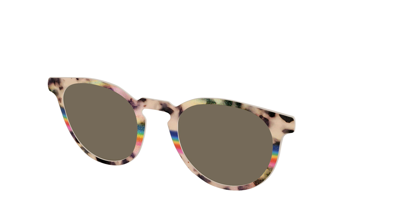 The Polarized Prism Split Tortoise Sun Top