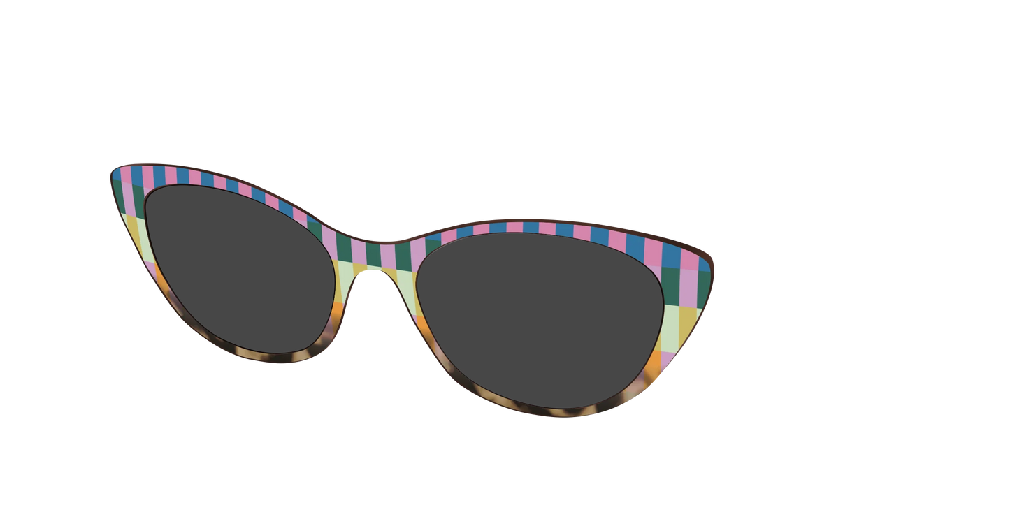 The Polarized Summer Stripes Tortoise Sun Top