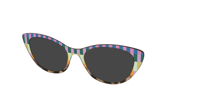 The Polarized Summer Stripes Tortoise Sun Top
