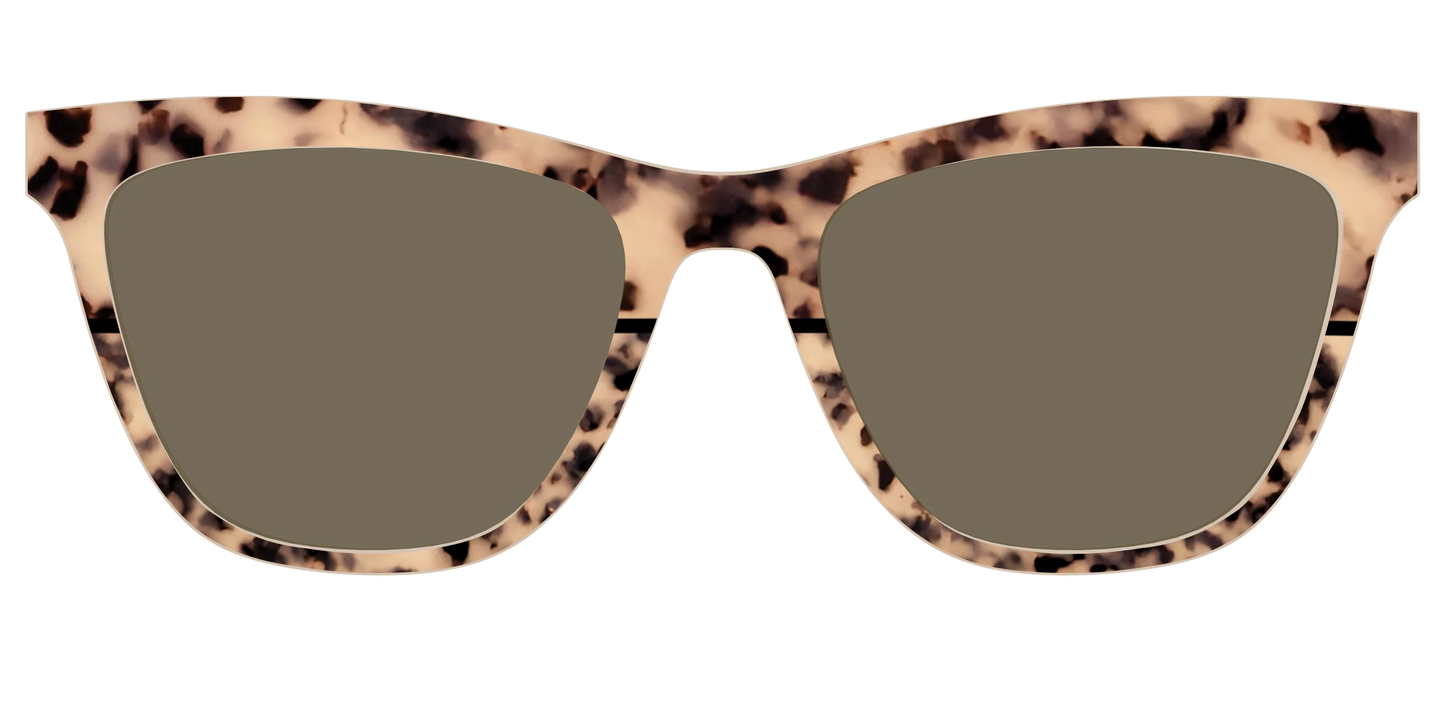 The Polarized Bisque Tortoise Split Sun Top
