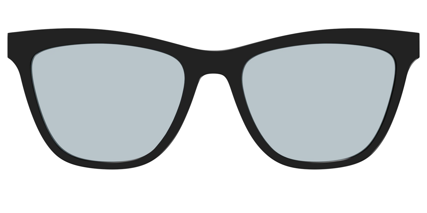 The Black With Slate Blue Lens