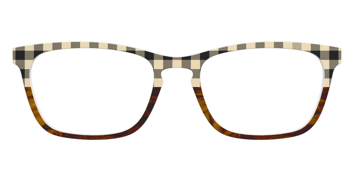 The Ivory Plaid Wood Split