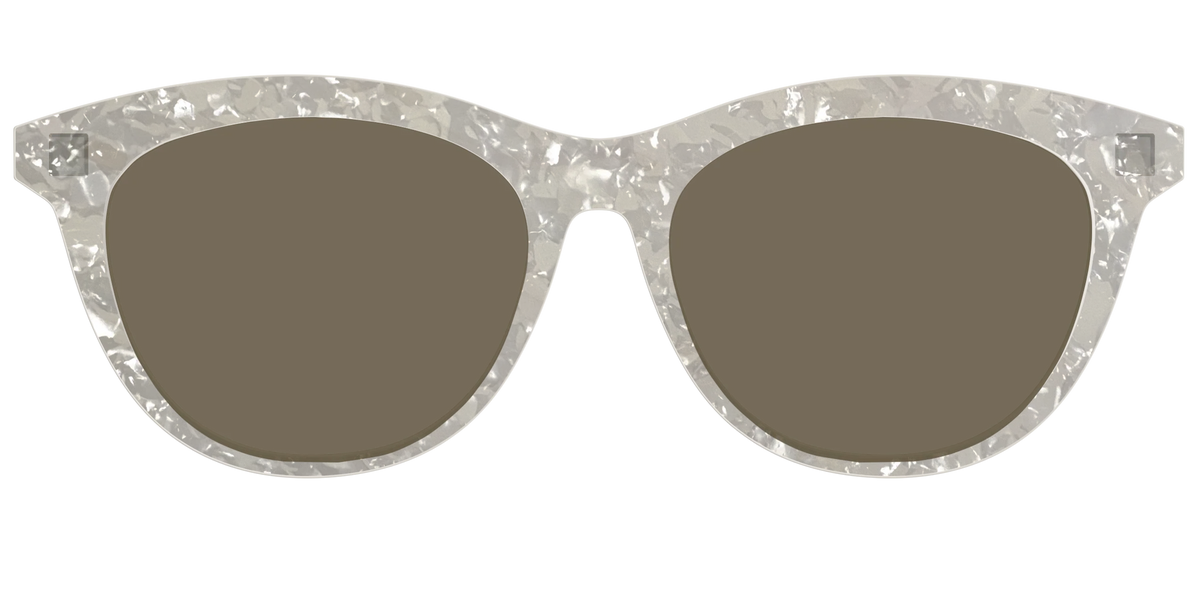 The Polarized White Quartz Pearl Sun Top