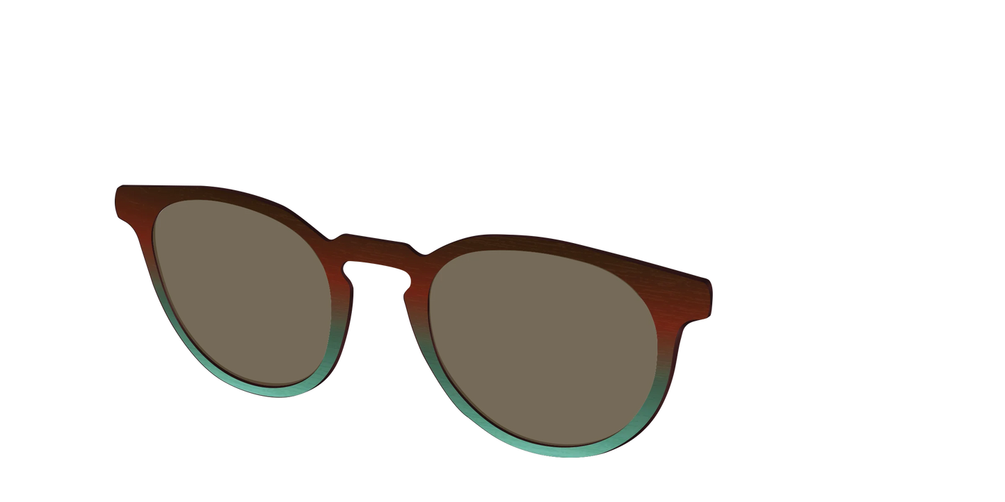 The Polarized Mahogany to Juniper Woodgrain Sun Top