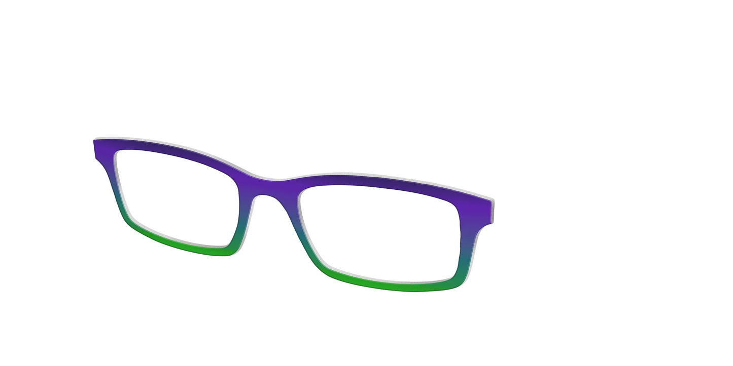 The Ultra Violet to Bright Green Gradient