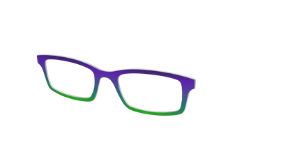The Ultra Violet to Bright Green Gradient
