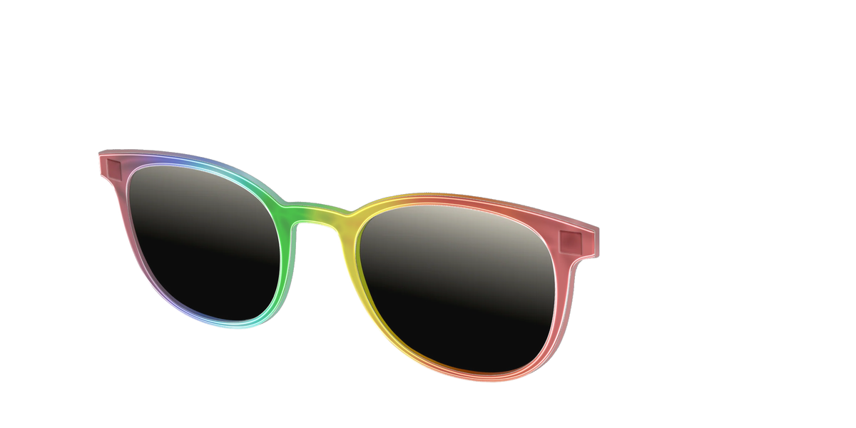 The Polarized Rainbow Gradient Sun Top