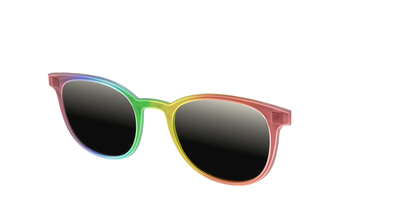 The Polarized Rainbow Gradient Sun Top