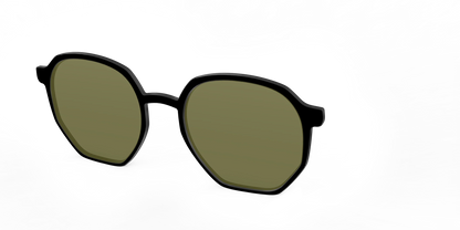 The Black with Green Racquet Sport Lens