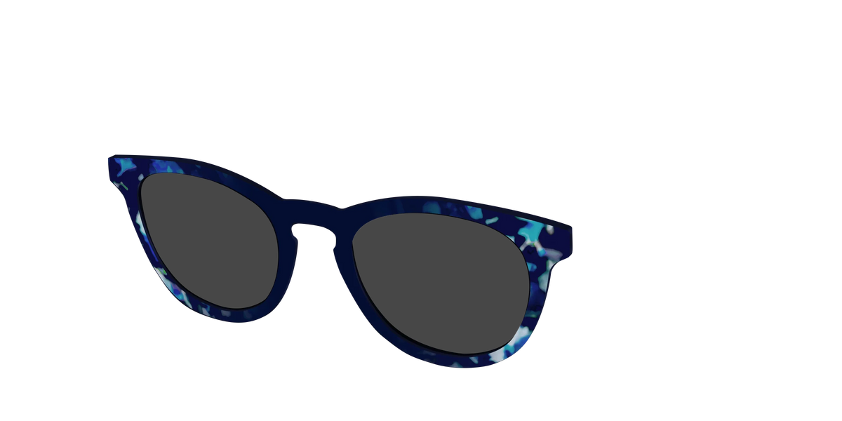 The Polarized Indigo Tortoise Sun Top