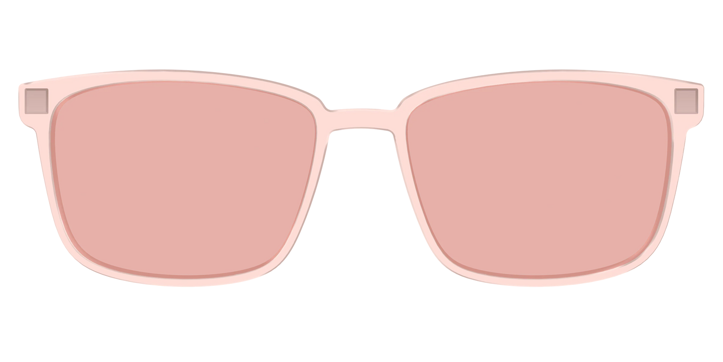 The Pink Crystal With Coral Pink Lens