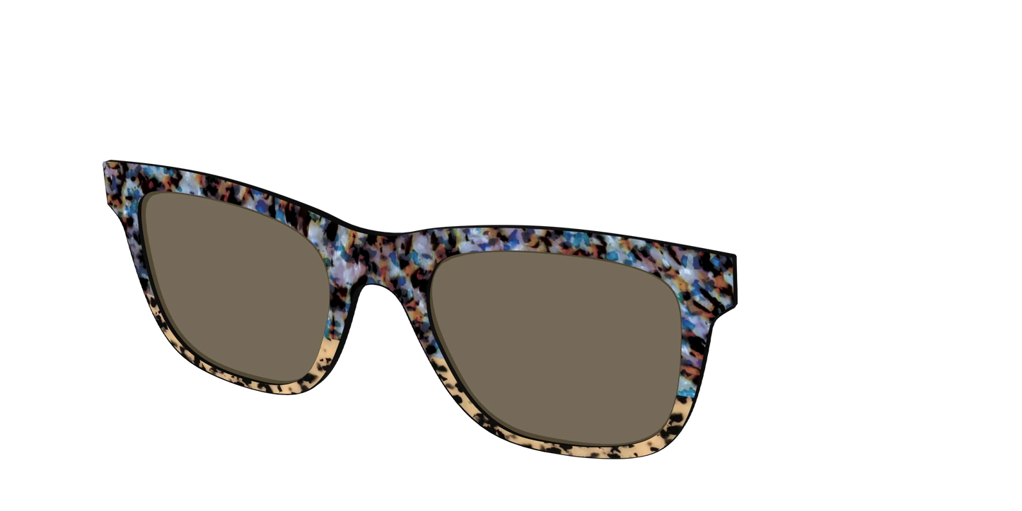 The Polarized Oasis Tortoise Split Sun Top