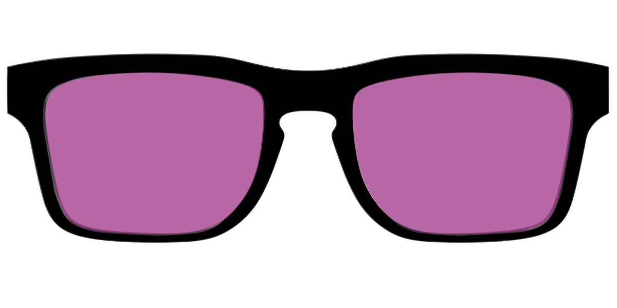 The Black with Violet Golf Lens