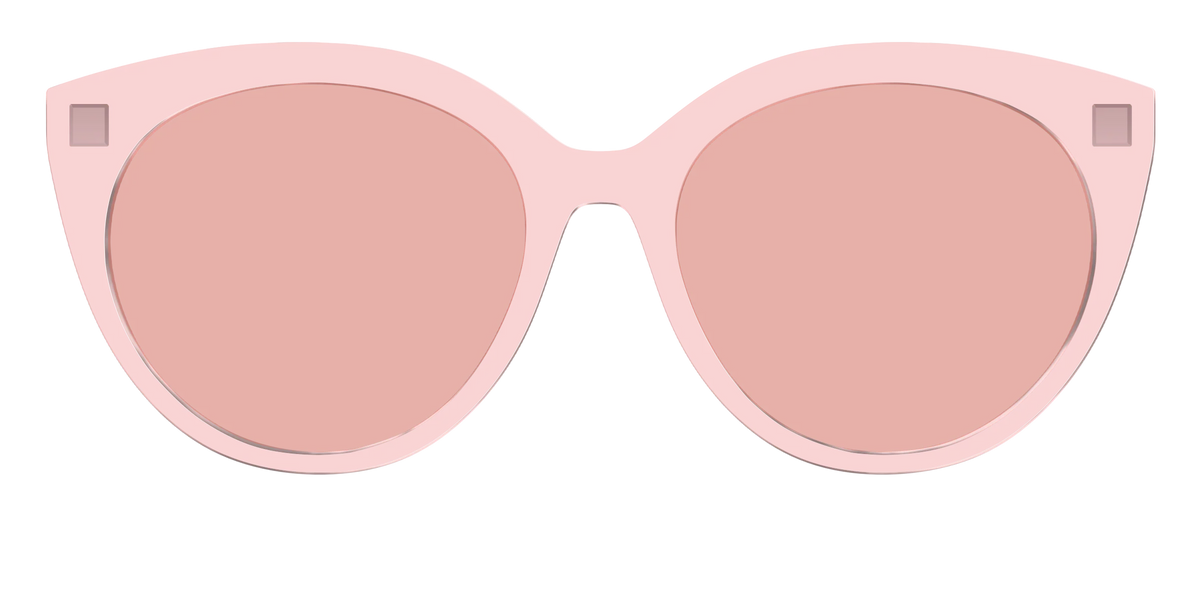 The Pink Crystal With Coral Pink Lens