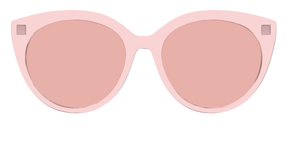 The Pink Crystal With Coral Pink Lens