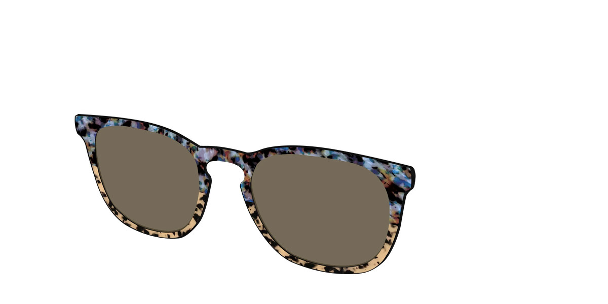 The Polarized Oasis Tortoise Split Sun Top