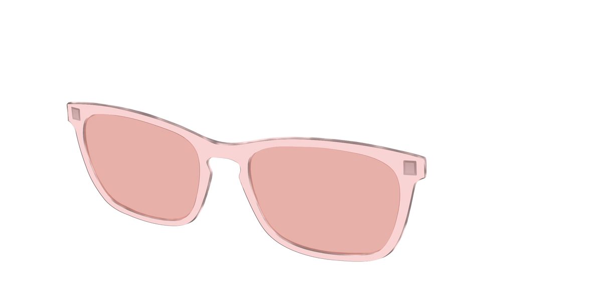 The Pink Crystal With Coral Pink Lens