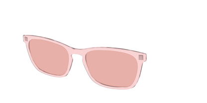 The Pink Crystal With Coral Pink Lens