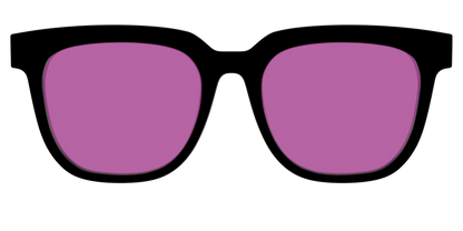 The Black with Violet Golf Lens