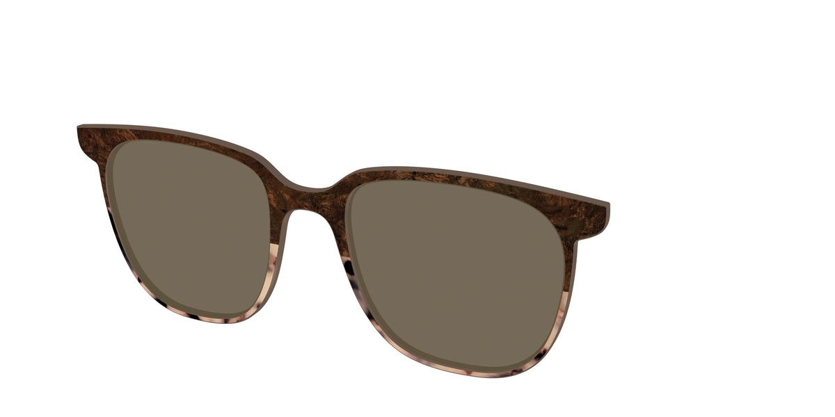 The Polarized Dark Oak Tortoise Split Sun Top