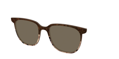 The Polarized Dark Oak Tortoise Split Sun Top