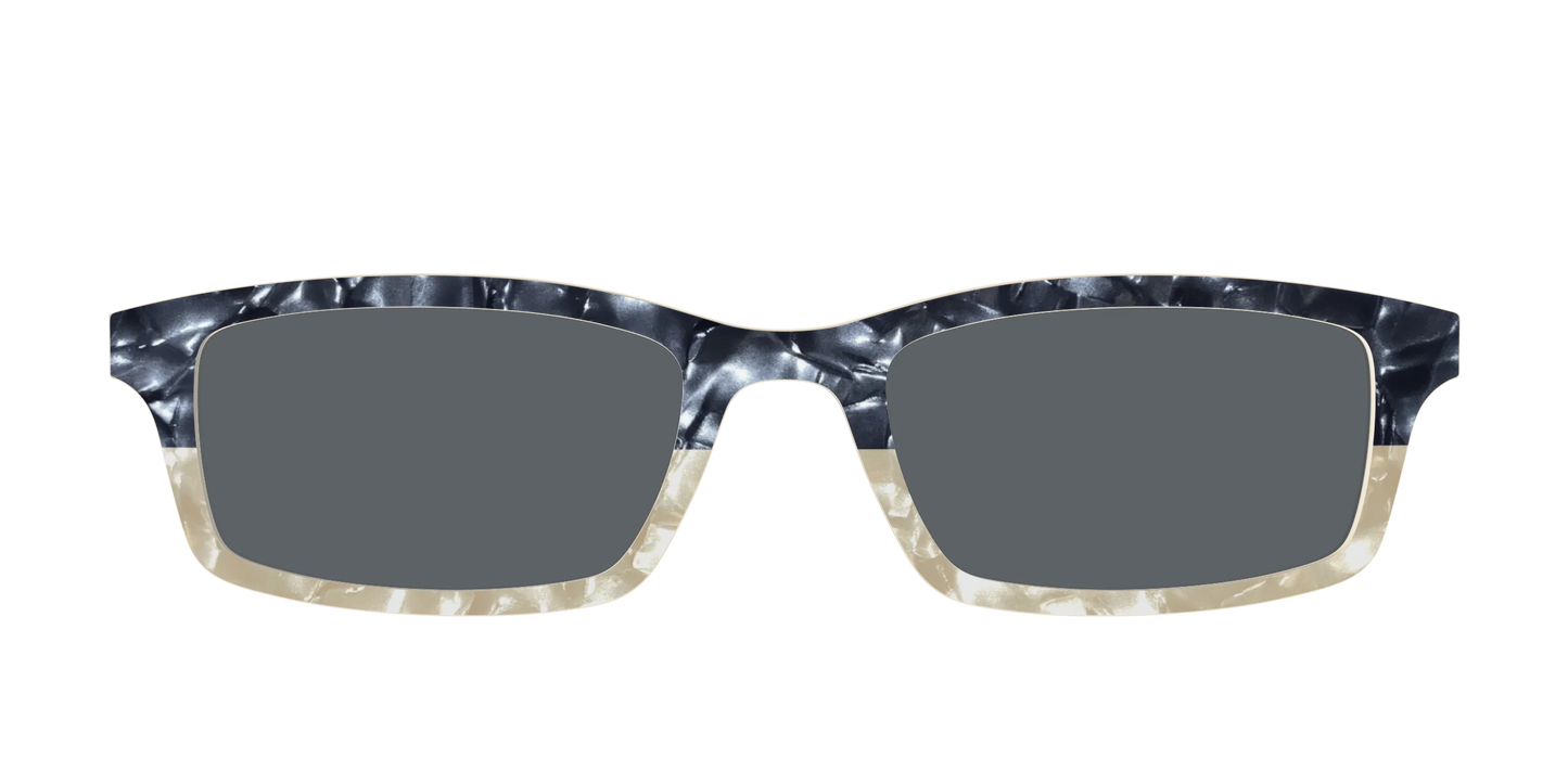 The Polarized Navy to Taupe Pearl Split Sun Top