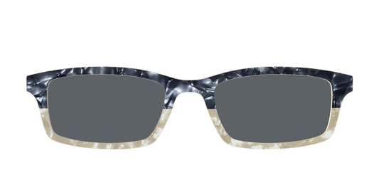 The Polarized Navy to Taupe Pearl Split Sun Top