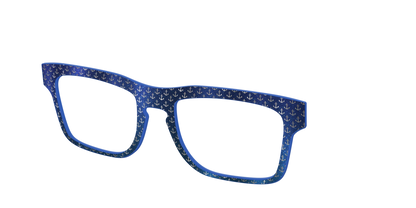 The Blue Shimmer with Silver Foil Anchors