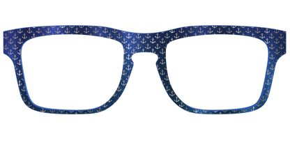 The Blue Shimmer with Silver Foil Anchors