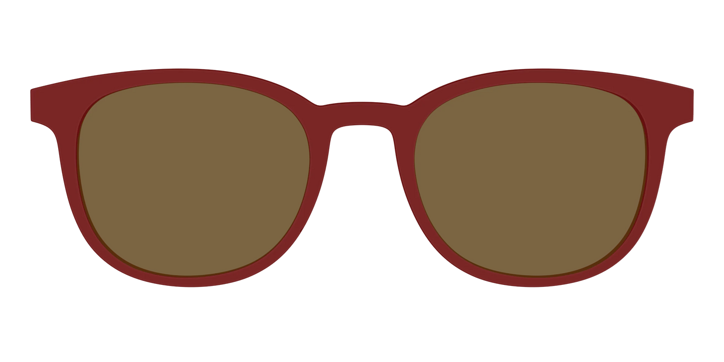 The Polarized Burgundy Sun Top