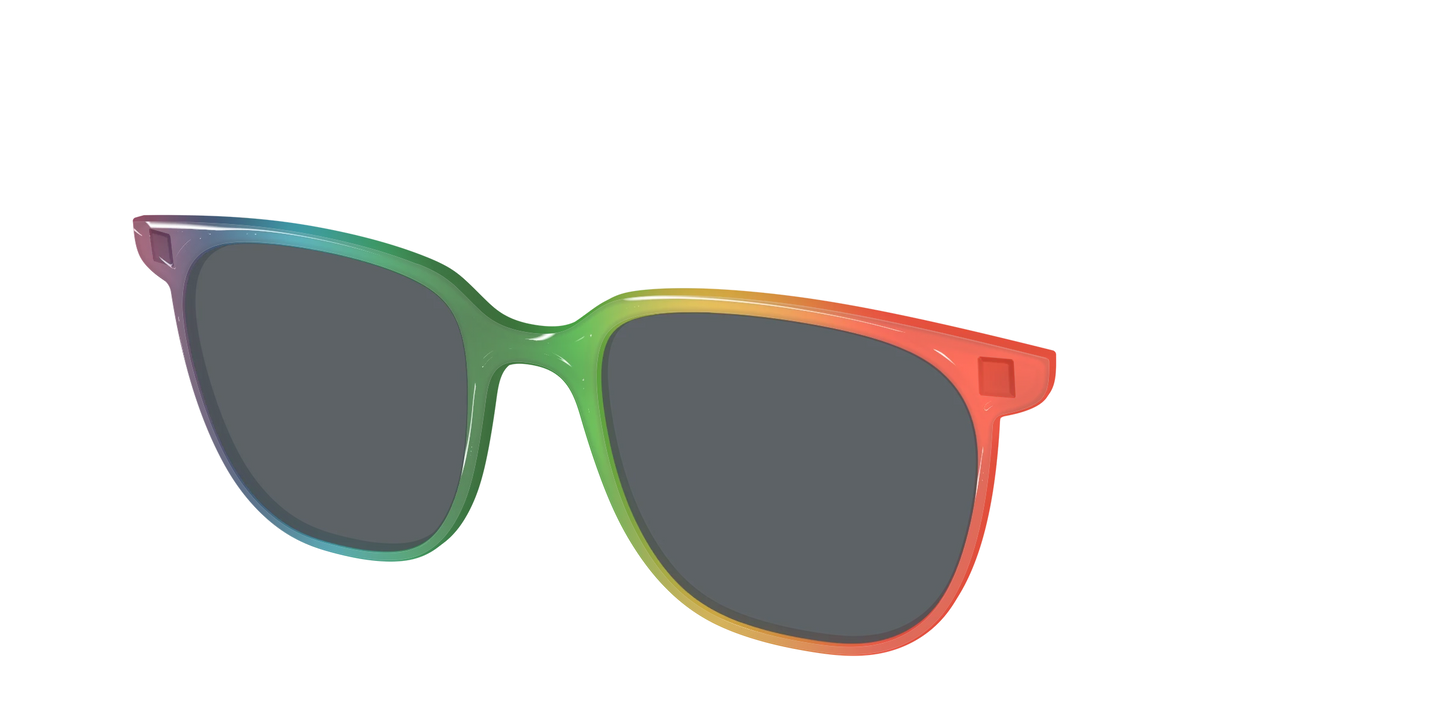 The Polarized Rainbow Gradient Sun Top