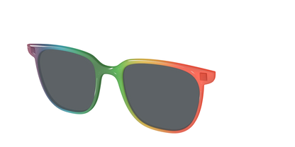 The Polarized Rainbow Gradient Sun Top