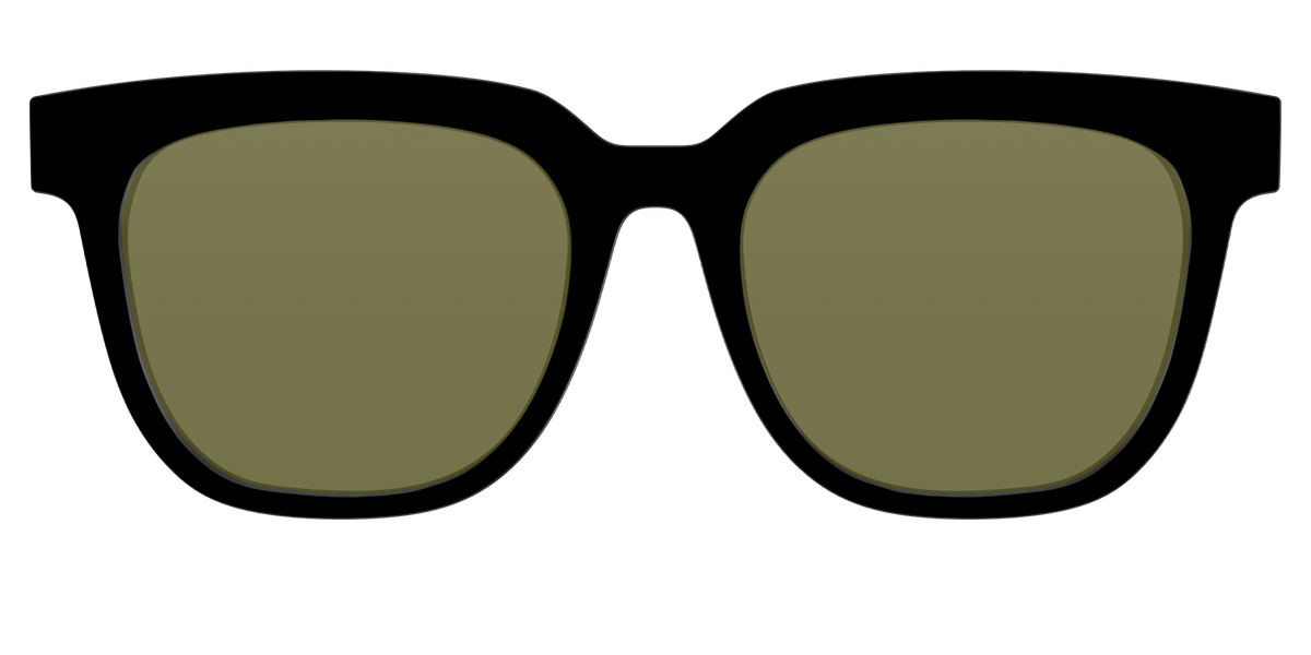 The Black with Green Racquet Sport Lens