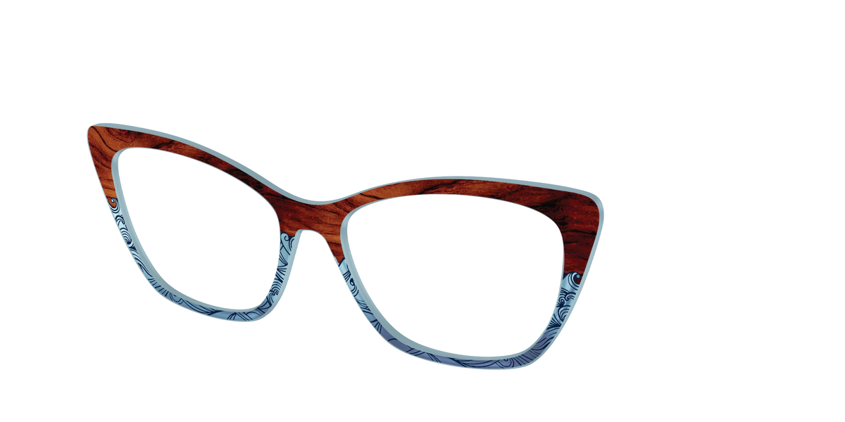 The Blue Wood Waves Crystal