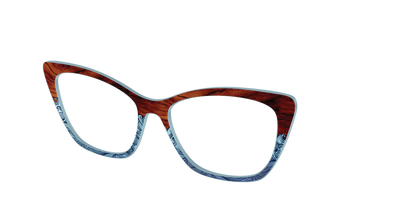 The Blue Wood Waves Crystal