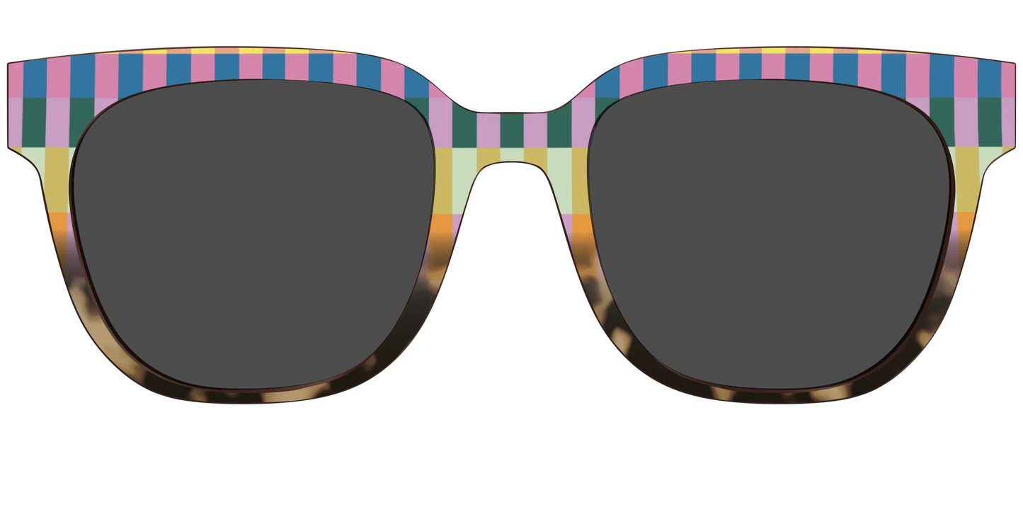 The Polarized Summer Stripes Tortoise Sun Top
