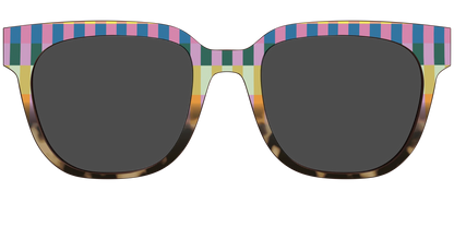 The Polarized Summer Stripes Tortoise Sun Top