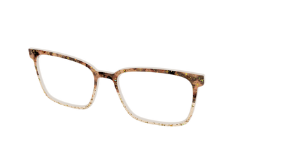 The Khaki Tortoise Crystal Split with Gold Flakes