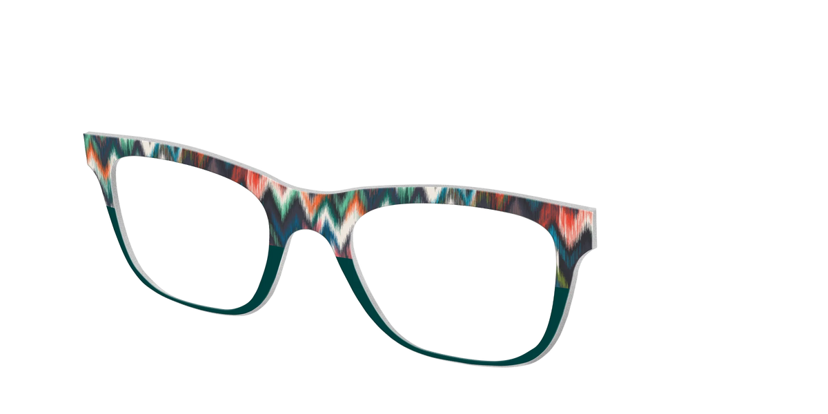 The Teal Ikat Split