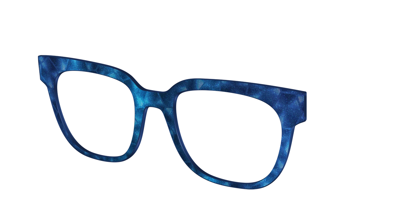 The Shimmering Cobalt Hexagons