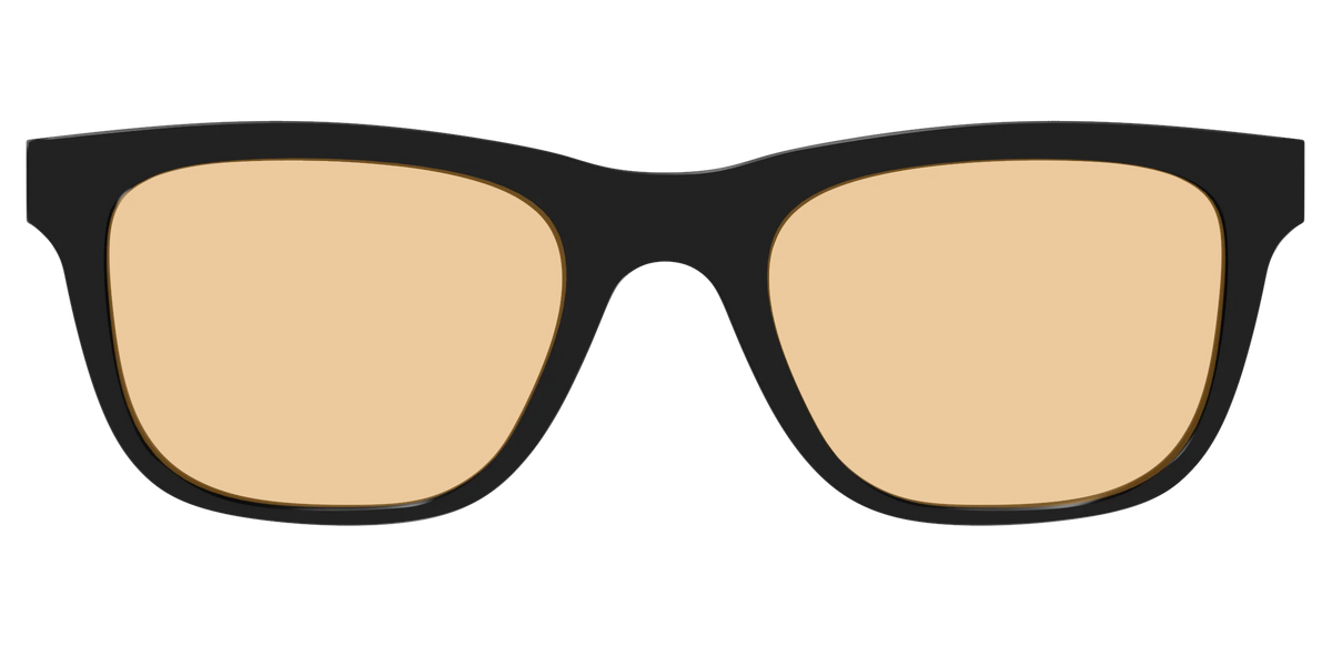 The Black With Umber Brown Lens