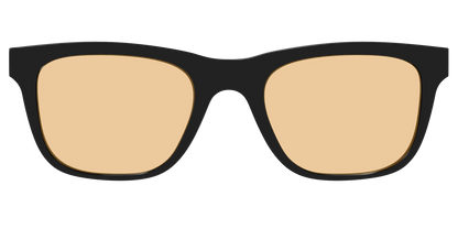 The Black With Umber Brown Lens
