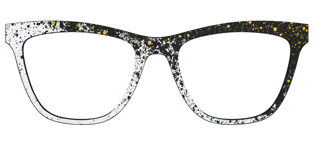 The Black & White Splatter