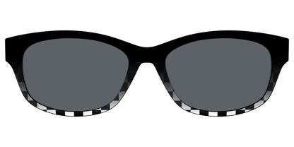 The Polarized Checkerboard Fade Sun Top