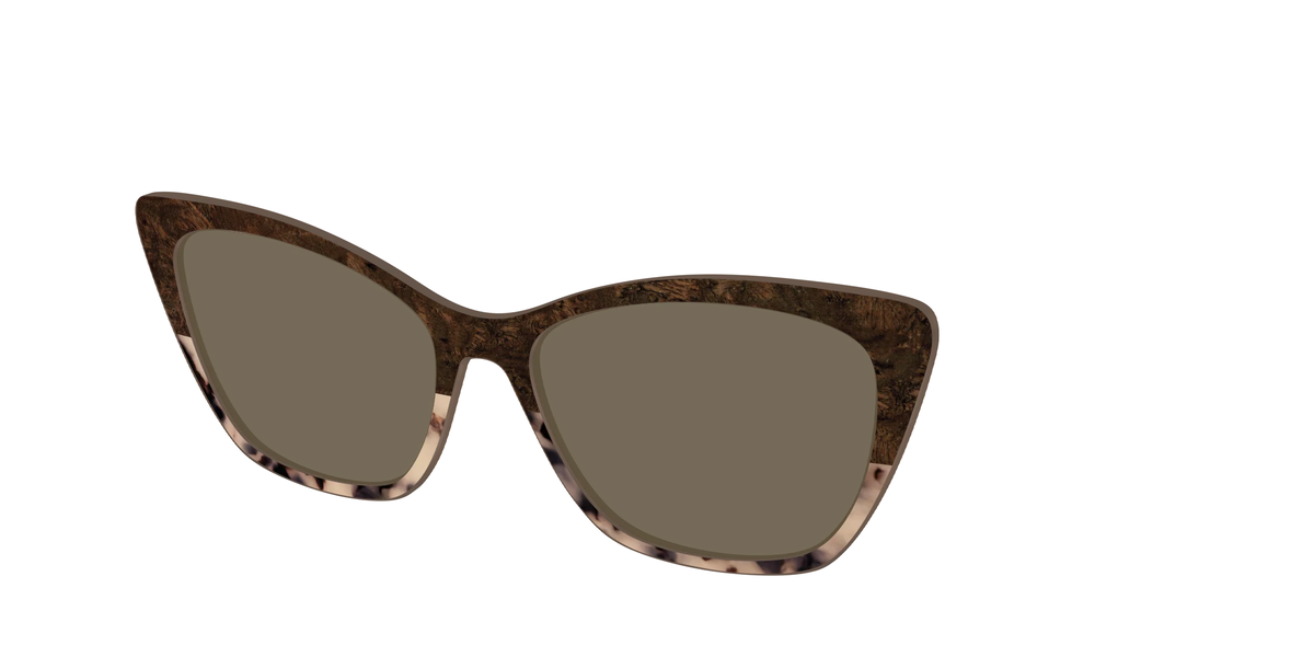The Polarized Dark Oak Tortoise Split Sun Top