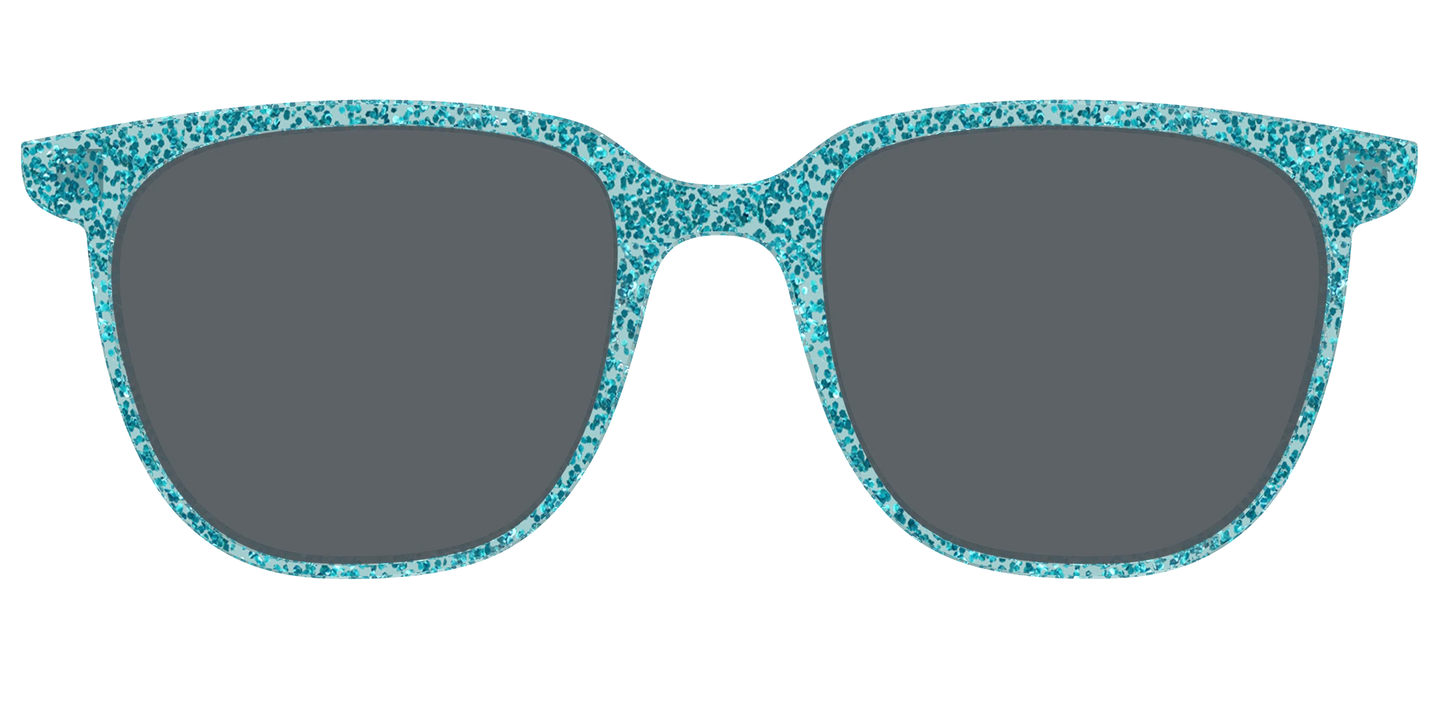 The Polarized Aquamarine Sparkle Sun Top
